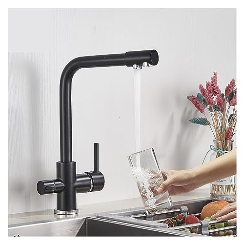Grifo de cocina de agua pura para eliminar botellas plásticas con filtro de 3 vías integrado 3