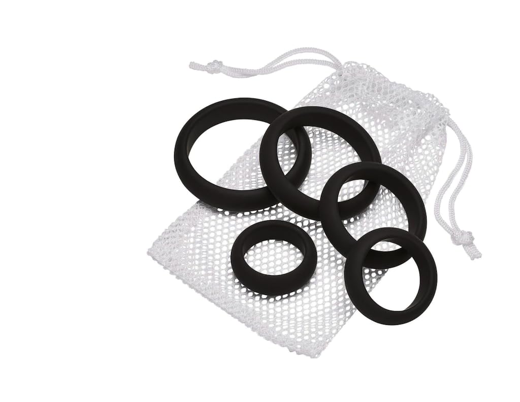 Comfortable Male Enhancer Penis Rings Set of 5 NA43542