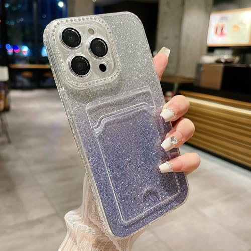 Étui protection intégrale iPhone 11 portefeuille anti-rayure strass violet