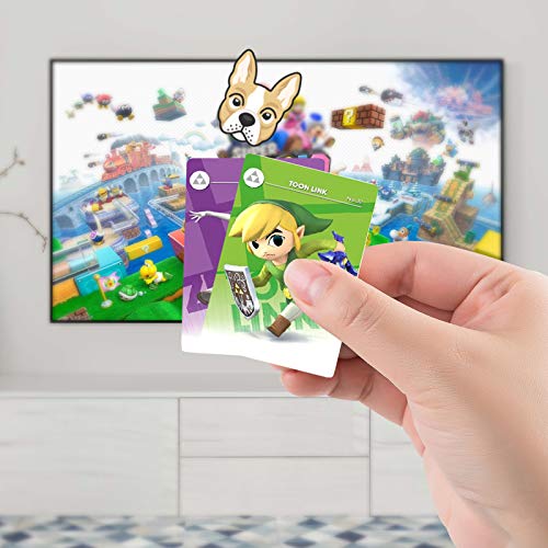 24 Pcs BOTW NFC Tags Game Cards for Zelda Breath of The Wild, Acessorz TLOZ NFC Tags Game Cards, Compatible with Switch/Switch Lite/Wii U with Case