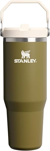 Miniatura 61 de STANLEY IceFlow 2.0 - Vaso con pajilla abatible con asa, 40 onzas, tapa giratoria y popote abatible, botella de agua resistente a fugas, acero