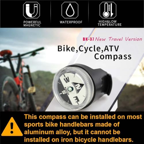 Brújula luminosa KanPas BK-37NEW para bicicleta y moto miniatura 3