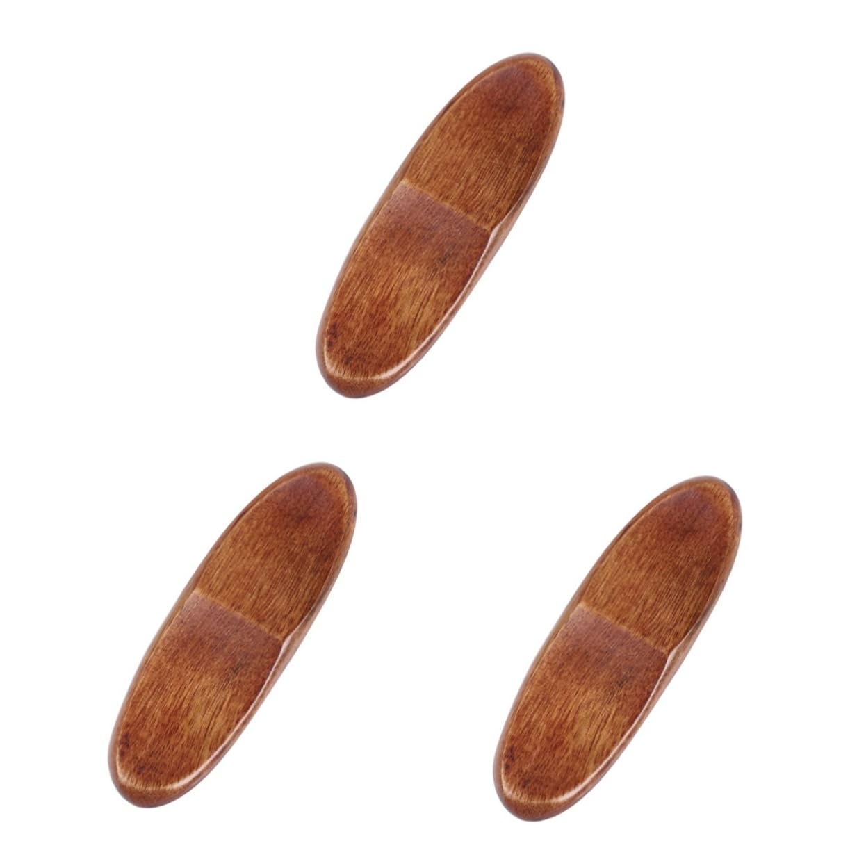 Housoutil Wooden Chopsticks Holder Chopstick Rest Spoon Fork Stand Holder Natural Premium Chopsticks Holders for Home, Hotel, Resta Set of 3