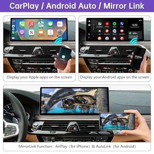 Pantalla táctil CarPlay Android Auto 12.3" para BMW Serie 5 G30 miniatura 4