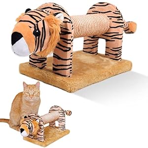 ne&no® Plüsch Kratzrolle Tiger Katzenspielzeug