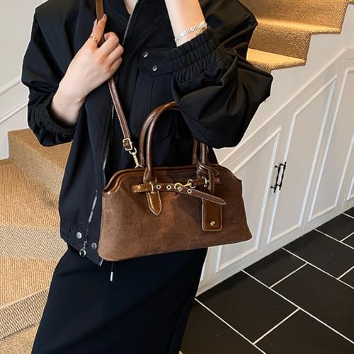 Bolso Tote de gamuza sintética para mujer miniatura 3