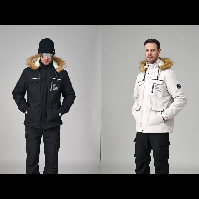 Amazon.com: LEDUNTINO Men's Winter Jacket With Hood, Warm Fleece