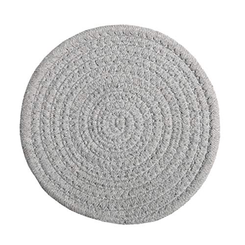image for SHACOS Cotton Rope Woven Trivets 7 inch Hot Pads Potholders Set of 4 T