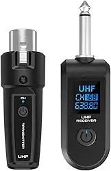 Kit Xlr Sem Fio Adaptador Para Microfone Transmissor Recepto