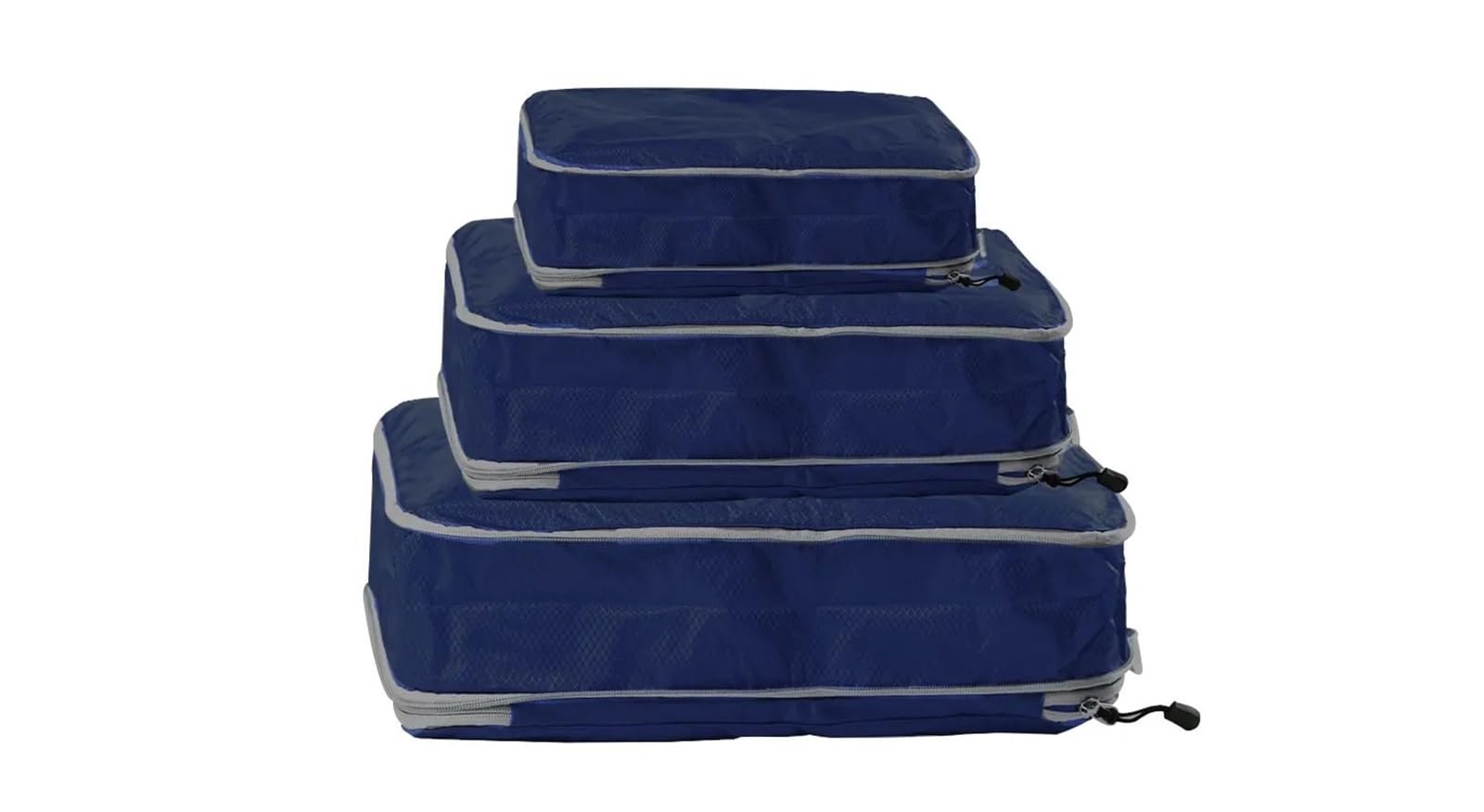 Packing Cubes Cubos de embalaje plegables y comprimibles, bolsa viaje impermeable, maleta nailon, portátil con bolso, organizador equipaje(Deep Blue)