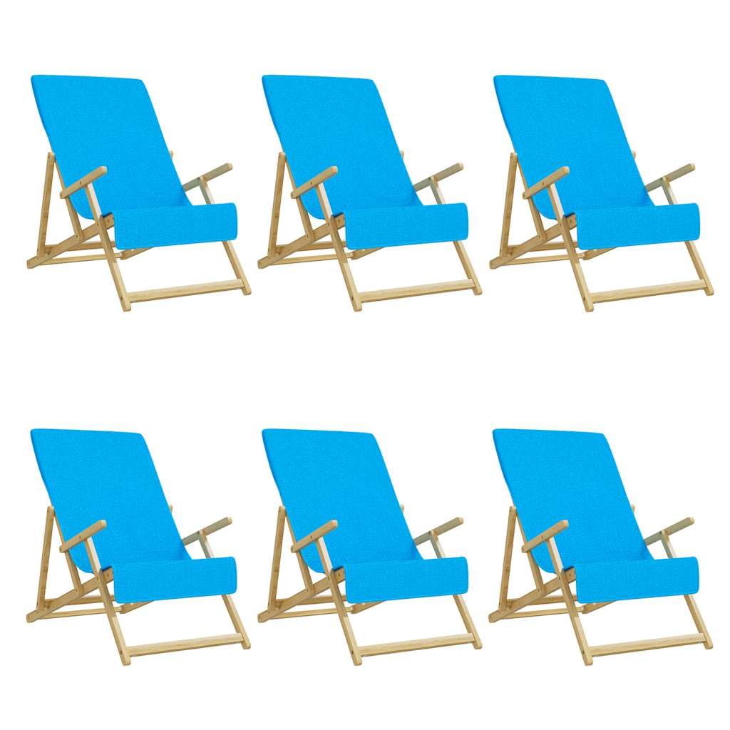 Set di 6 teli mare da 60 x 135 cm, in morbido misto cotone, per piscina, spiaggia e vacanze, turchese