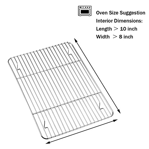 Buy P&P CHEF Mini Baking Cooking Rack, 4 Piece Stainless Steel Wire