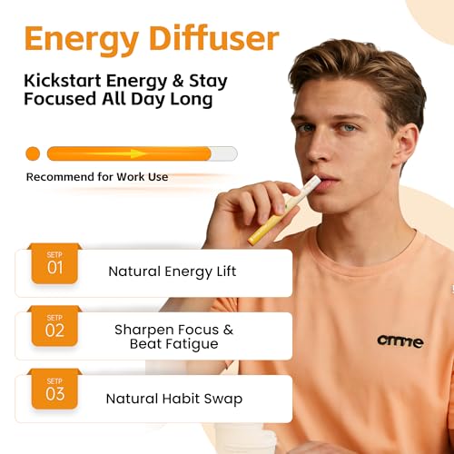 Image of Herbal Diffuser Duo, Lung Cleanse and Energy Diffuser Pens with Extract of Mullein and Natural Caffeine, 100% Natural Swap, Home & Work Duo, 4 Sticks, 600 Uses Each