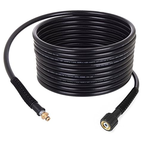 15m Old Type Clip 10mm High Pressure Power Washer Jet Wash Hose fits Karcher Cover