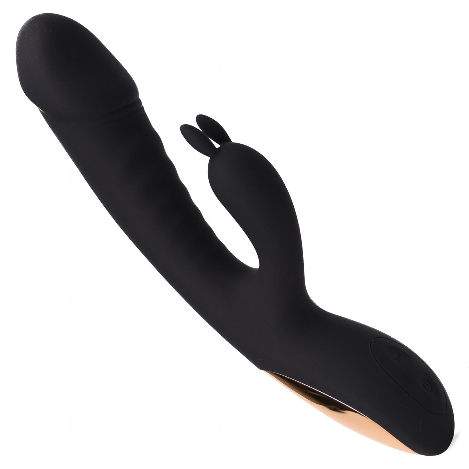Vibratore G Spot Erotica Dildo Stimolatore Clitorideo può stimolare il punto G, Vibratoreper Stimolatore Clitoride Femminile Dildo,Black