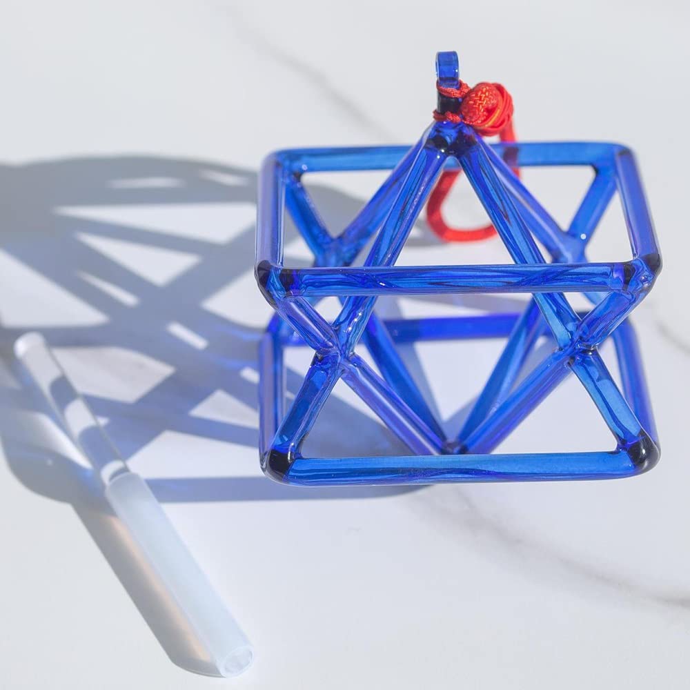 Piramide Di Cristallo Che Canta, For La Meditazione Curativa | Suono eccellente, strumento musicale di guarigione dei chakra perfetto, con percussore(5 Inch)