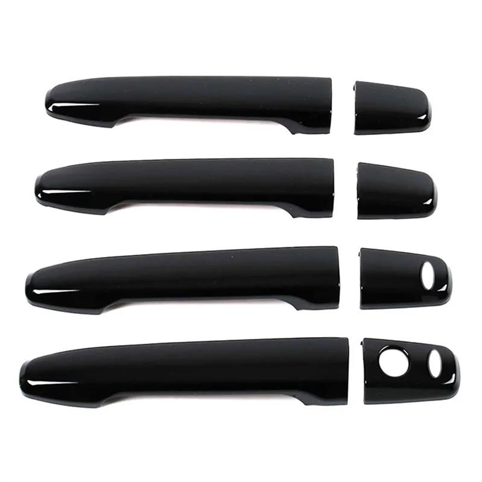 NOHEEU Car Exterior Door Handle Cover Trim Sticker Overlays Styling for Mitsubishi for Outlander ASX 2008-2020(Black B)