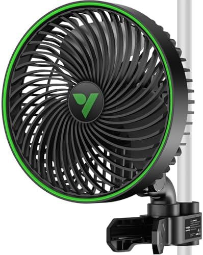 VIVOSUN AeroWave E6 Gen2, Grow Tent Clip Fan 6”, EC Motor, Smart ...