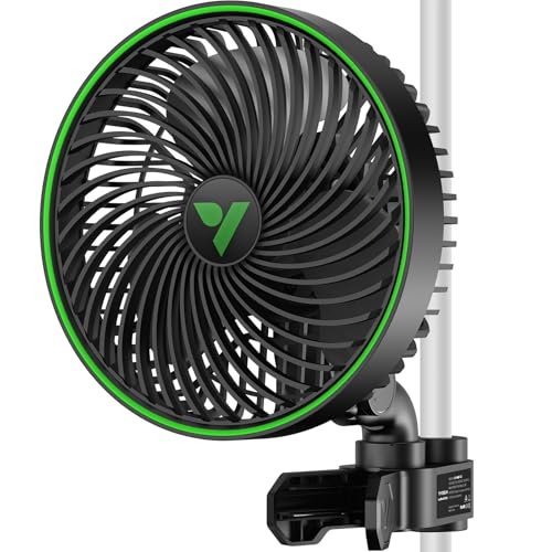 VIVOSUN VIVOSUN AeroWave E6 Gen2 Grow Tent Oscillating Clip Fan, 6" Fan, 1-Pack