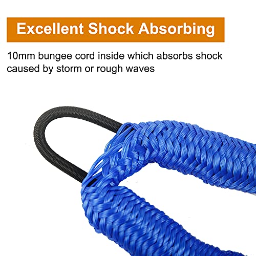 Bungee Dock Lines, 4 Feet Bungee Shock Cords Bungee Docking Rope Mooring Rope for Boat,PWC,Jet ski,Pontoon,Kayak,Canoe,Power Boat,Watercraft - image 6