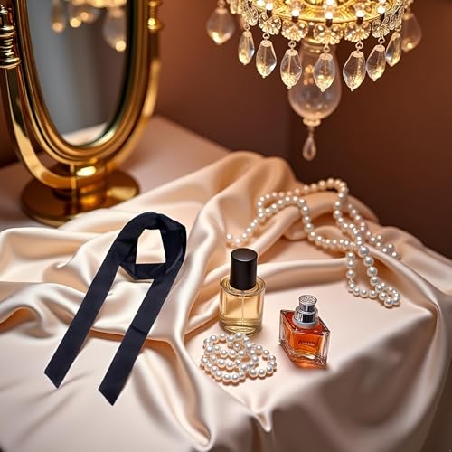 Black Satin Ribbon Belt Long Sash Belt Wedding Dress Bridal Waist Robe Replacement Special Occasion Accessories for Girls Women4