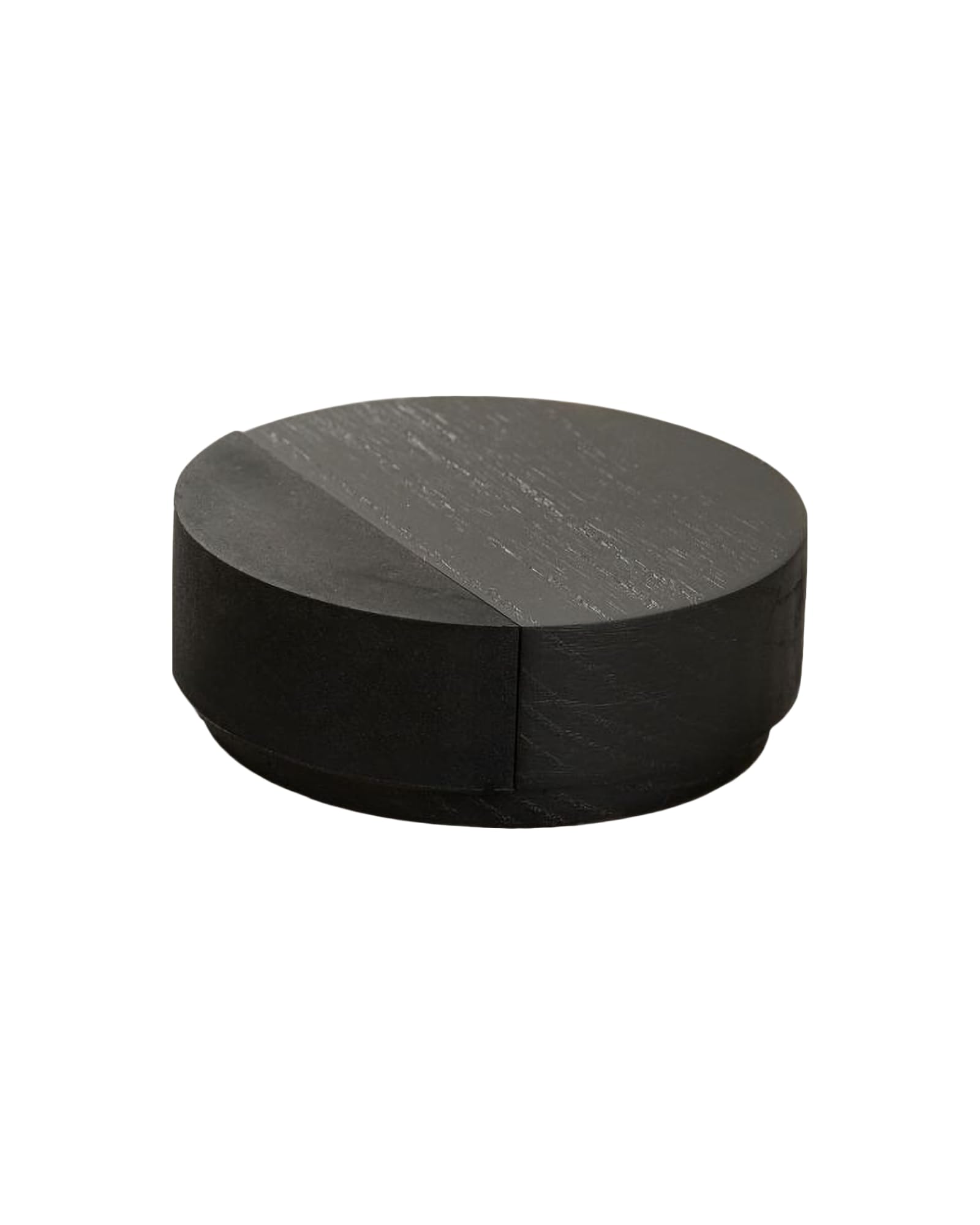 Gedotec Premium Door Stopper Floor – Wood | PUK | 1 Piece Designer Door Stopper Ash Painted Black | Door Buffer D: 65 mm Self-Adhesive | Includes Mounting Material | Gedotec PUK Door Stop