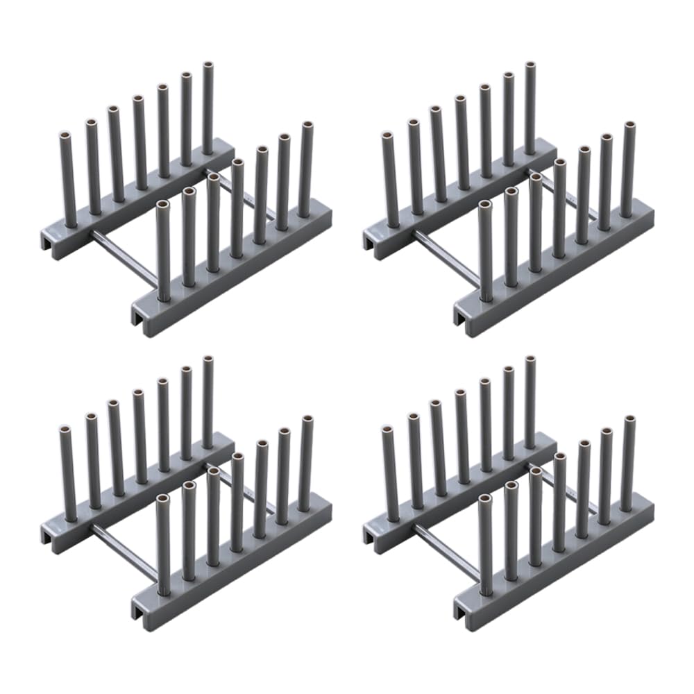 BDKMMS Dish Plate Rack, 4PCS Kitchen Stand Cabinet Organizer Dish Drainers Pot Lid Holder for Dishes Plate Bowl Cup Book Pot Lid Cutting Board