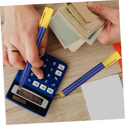 HOMSFOU 5Pcs Portable Fake Currency Detection Pen Water Based Ink Marker for Authenticity Checks Lightweight Bill Checker for Banks Retail Stores - Thumbnail 5