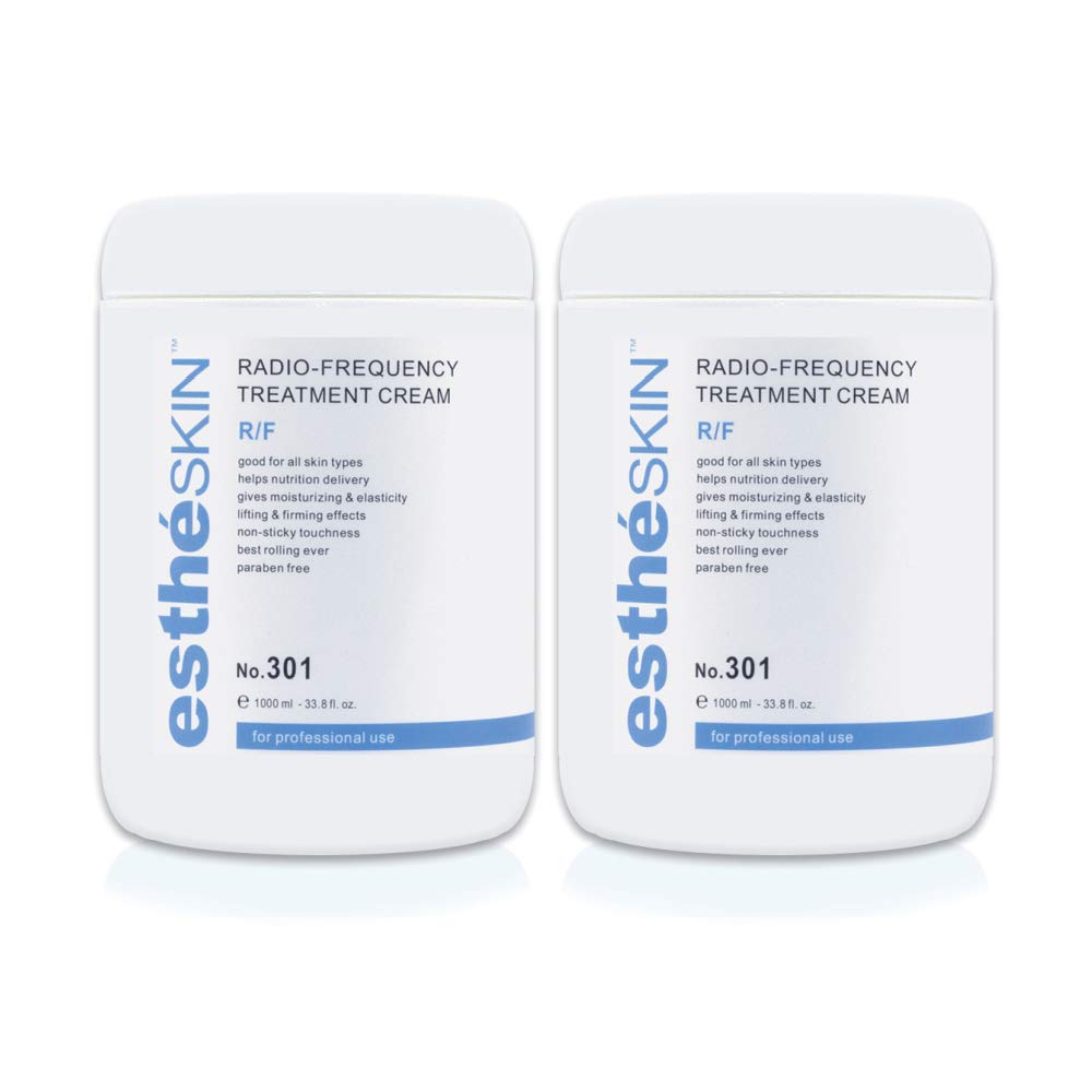 estheSKIN RF Cream for Professional Radio Frequency Treatment, 33.8 fl.oz. / 1000 ml (2-Pack)