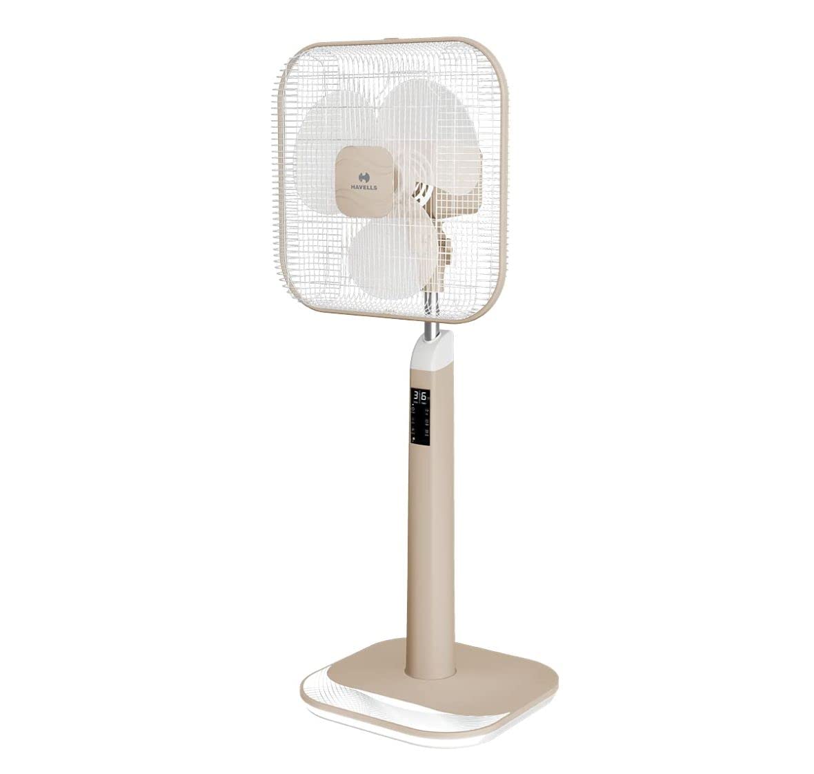Havells Aindrila Premium 400mm Pedestal Fan (Dusty Rose White)