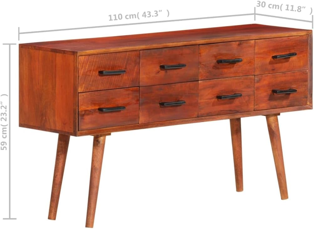 Sideboard,Bar Cabinet,Corridor Cabinet,Buffet Cabinet,Accent Cabinet,Display Cabinet,Living Room Cabinet,for Kitchen,Living Room,Bedroom,Corridor,Office,43.3"x11.8"x23.2" Solid Wood Mango