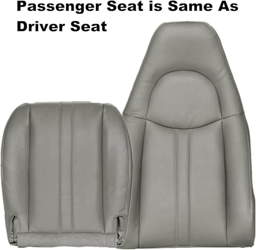 Miniatura 2 de GXARTS Driver & Passenfer - Funda de repuesto para asiento inferior lateral y parte superior inclinada, color peltre compatible con Chevy GMC