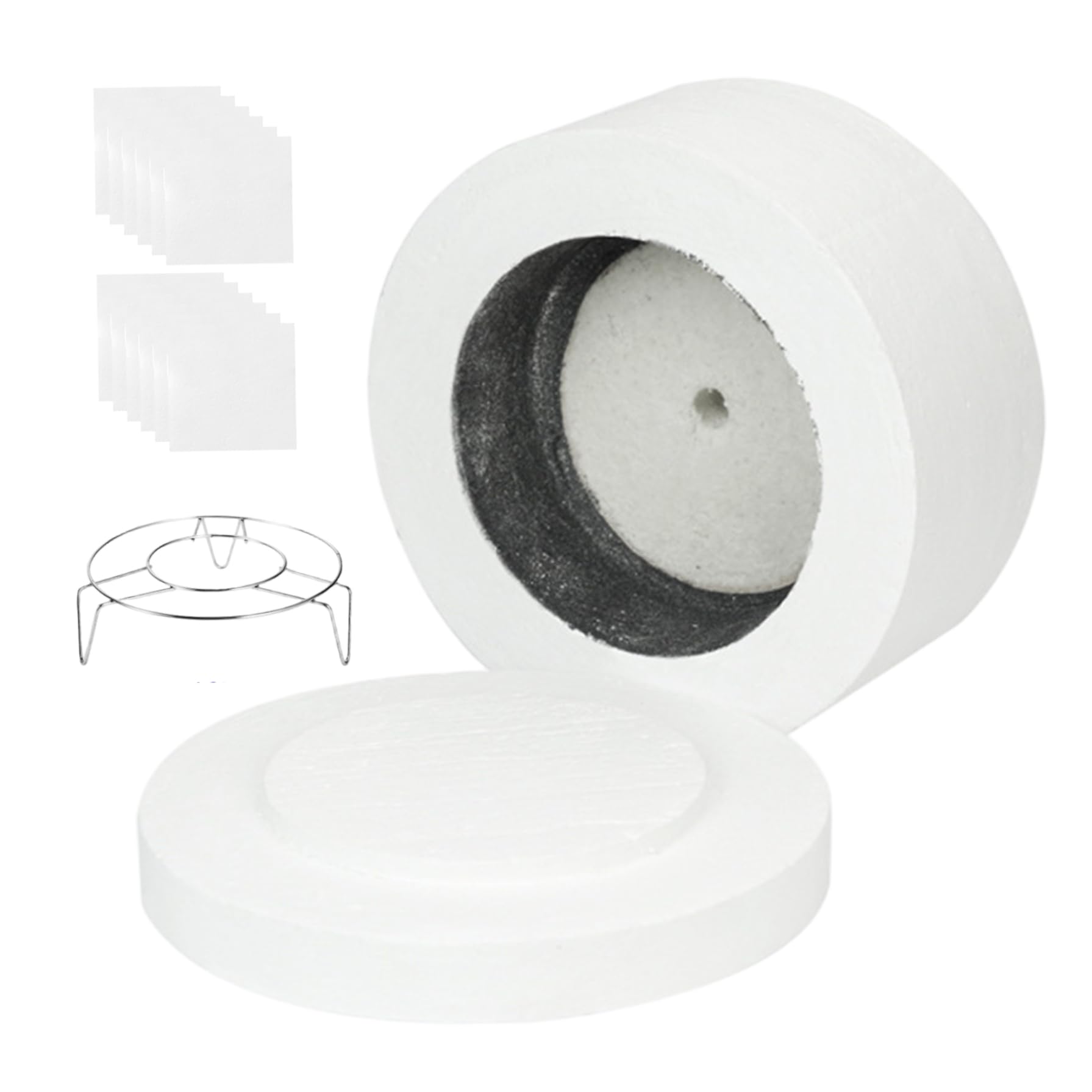 Kit four à micro-ondes pour fusion du verre et poterie avec papier doublure et support de cuisson