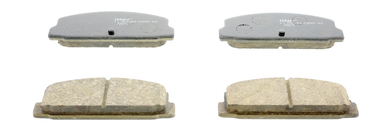 Ferodo FDB1731 Brake Pad Set, disc brake - (set of 4)