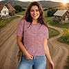 Women Graphic T-Shirts Casual Short Sleeve Tee Tops(Available in Plus Size), Pink, XXL #1