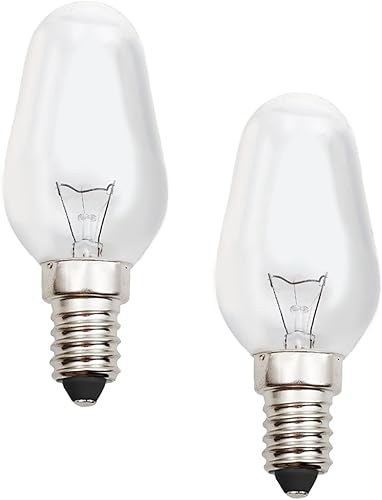 Paquete de 2 bombillas incandescentes para lámpara de sal del Himalaya, compatible con los modelos SL-01, SL-02, SL-03, bombillas incandescentes