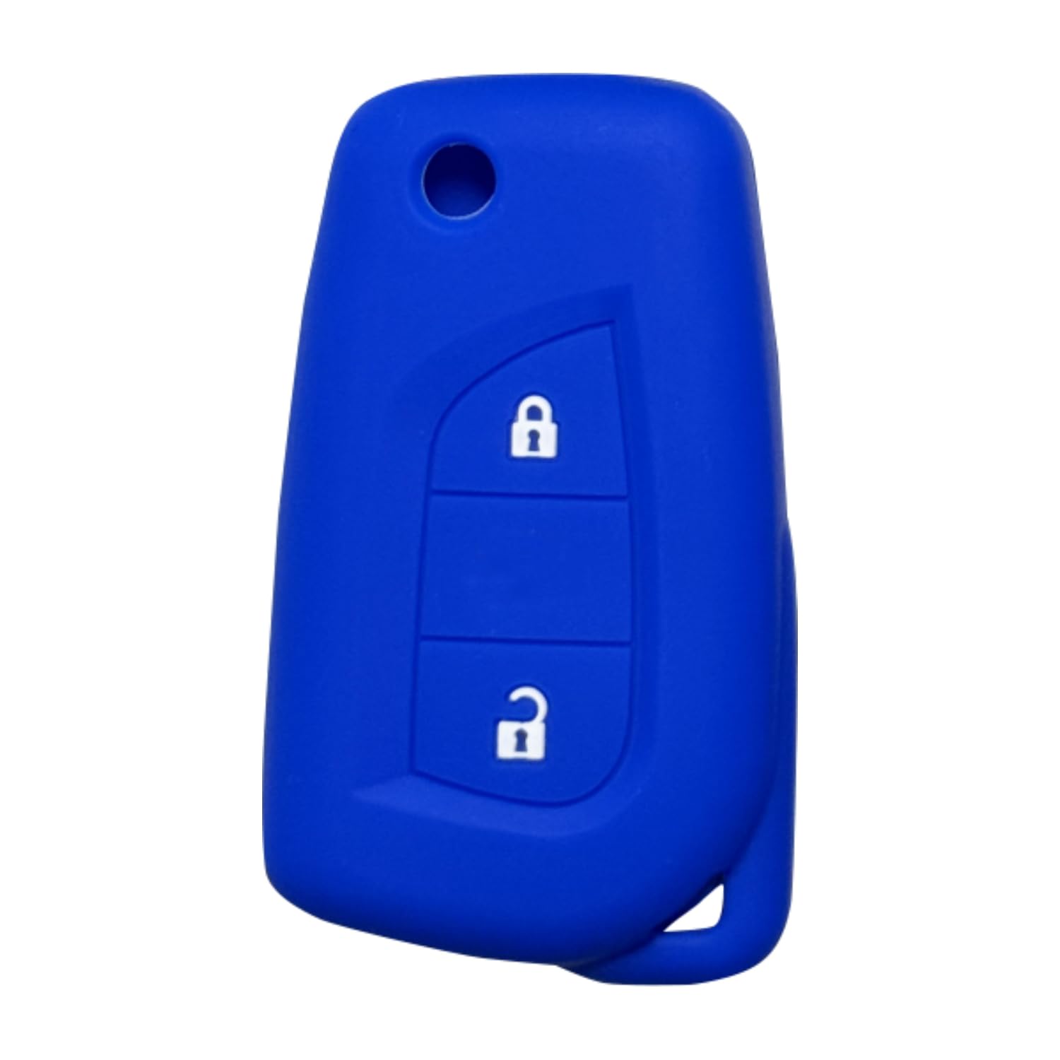 Thrida Key Fob Cover for Toyota Yaris: 2 Buttons Key Fob Case Fit for Toyota Aygo Yaris Cross 2011 2012 2013 2014 2015 2016 2017 2018 2019 2020 2021 2022 2023丨Remote Protector丨Fashion Silicone (Blue)