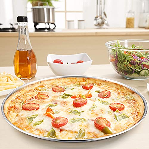 Small-Stainless-Steel-Pizza-Pan-Round-Pizza-Tray-Round-Pizza-Plate-For-Pie-Cookie-Pizza-Cake-Non-Toxic-Heavy-Duty-Brushed-Finish-Easy-Clean-Diameter-103-Inch