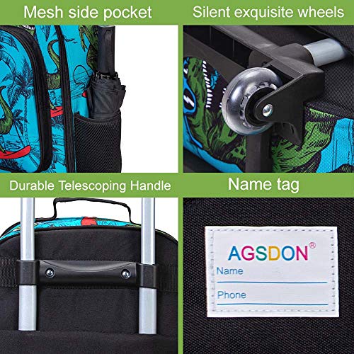 Gxtvo Kids Luggage With Wheels For Boys, Dinosaur Rolling Carry On Suitcase For Toddler Children #TOP4