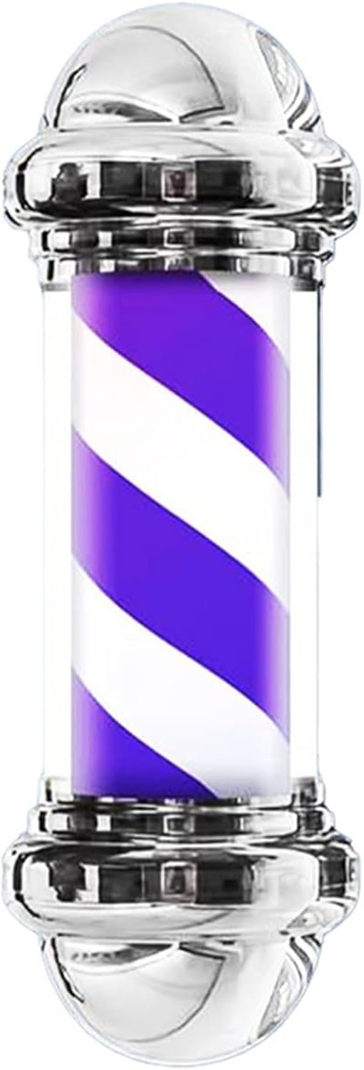 Luz Led Para Poste De Barbero, Letrero Giratorio Retro Para Peluquería, Indicador Luminoso Exterior De Barbería Abierto, Resistente Al Agua Y De Bajo Consumo, Para Peluquería De 50 Cm. A 50cm