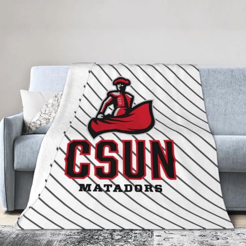Cal State Northridge Matadors CSUN Ultra-Soft Micro Fleece Blanket Soft Comfortable Flannel Blanket