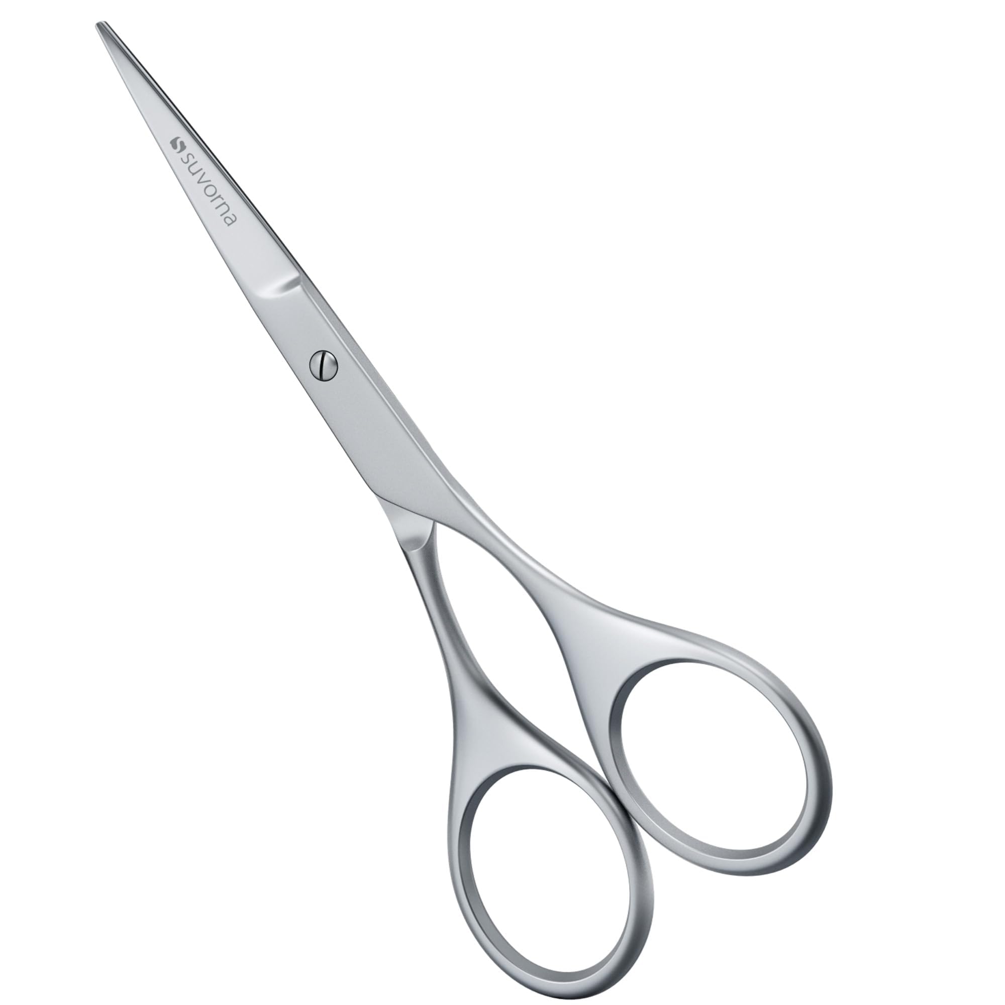 Suvorna 4,5 pollici forbici barba e baffi, forbici baffi, forbici da barba, forbici parrucchiere professionali, forbici bambini peli naso forbicine neonato, forbici per parrucchiere, forbici barbiere.
