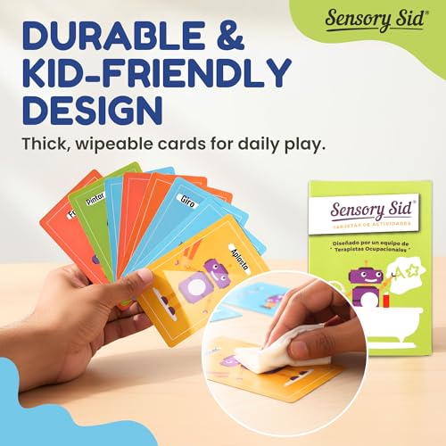 Cartes d'activités espagnol et régime sensoriel Sensory Sid