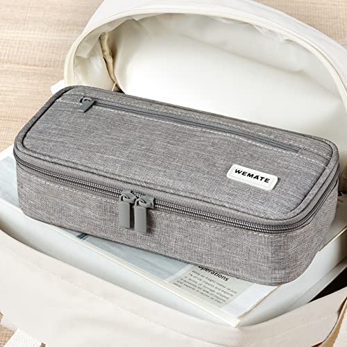 Wemate HKBD001-QH Large Pencil Case Aesthetic,Big Capacity Canvas Pencil Pouch thumb #6