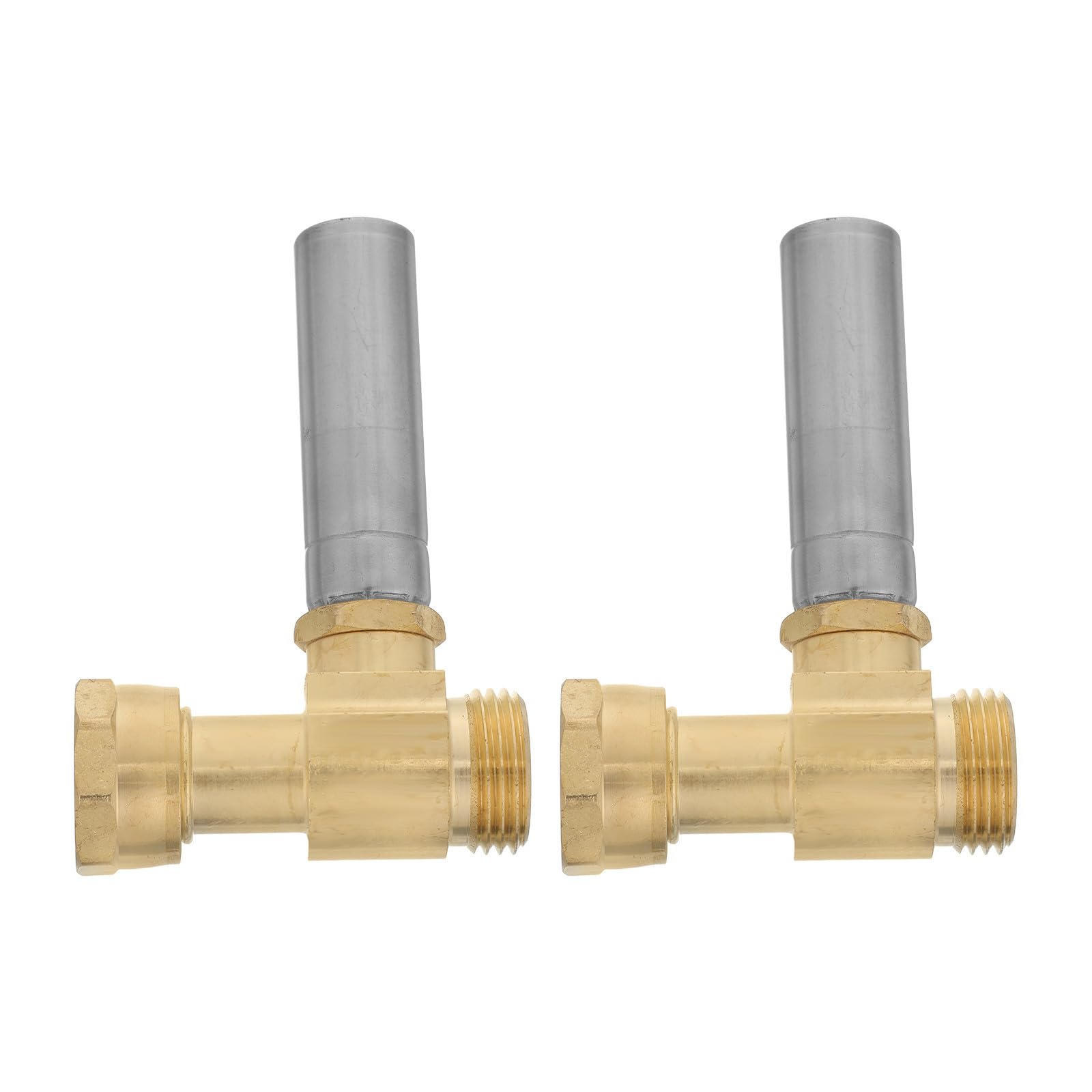 iplusmile 2 Pezzi Ammortizzatore Colpo D'acqua 3/4 Pollici in Ottone e Acciaio Inossidabile per Lavatrice e Impianti Cucina, Riduttore di Rumore Tubature per Ville e Bagno