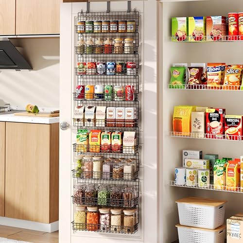 JKsmart 9-Tier Spice Rack Organizer with Door Hook, Wall Mou...