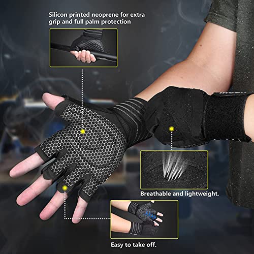 Ihuan Ventilated Weight Lifting Gym Workout Gloves thumb #5
