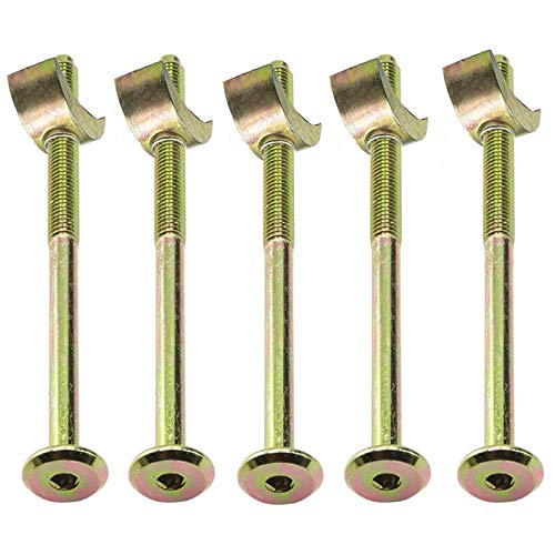 Half Moon M6 Threaded Washers With Furniture Connecting Bolts For Bunk Beds & Baby Cots 100mm (4 Bunk Bed Bolts + 4 Half Moon Nuts) - Image 4
