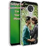 TalkingCase Personalize Custom Clear TPU Phone Case for Cricket Ovation, AT&T Radiant Max, Happy Moment Print,Light Weight,Flexible,Soft Touch Cover,Anti-Scratch
