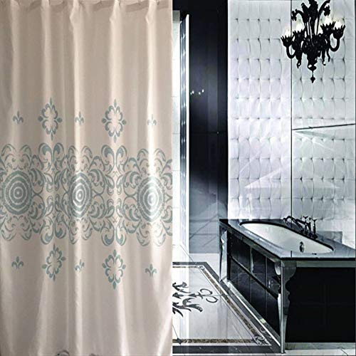 Rideau de douche en polyester pour une salle de bain moderne et toujours sèche